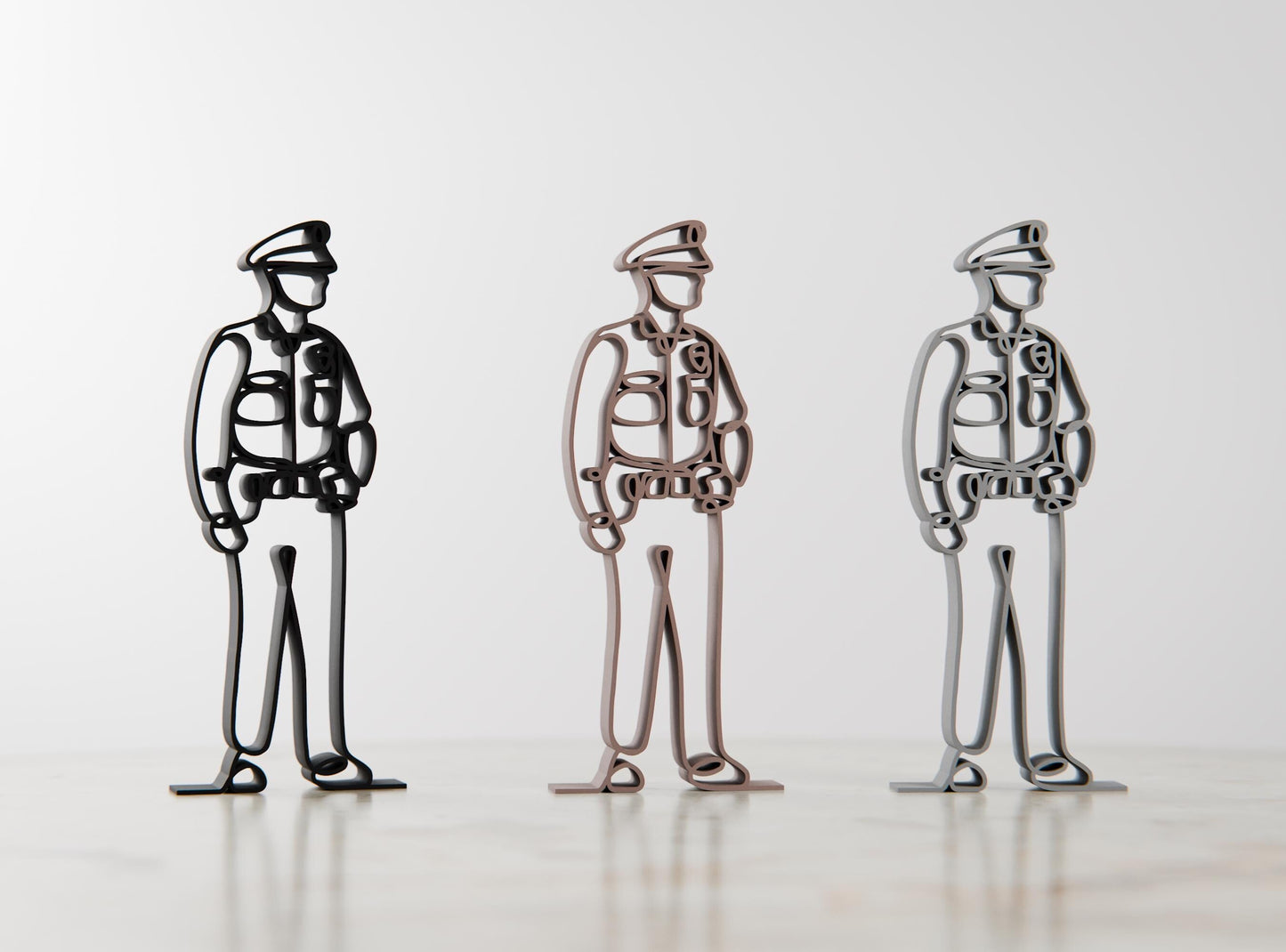 Anatolian Gift BoxPoliceman/Police Officer - Customized Line Art Figure