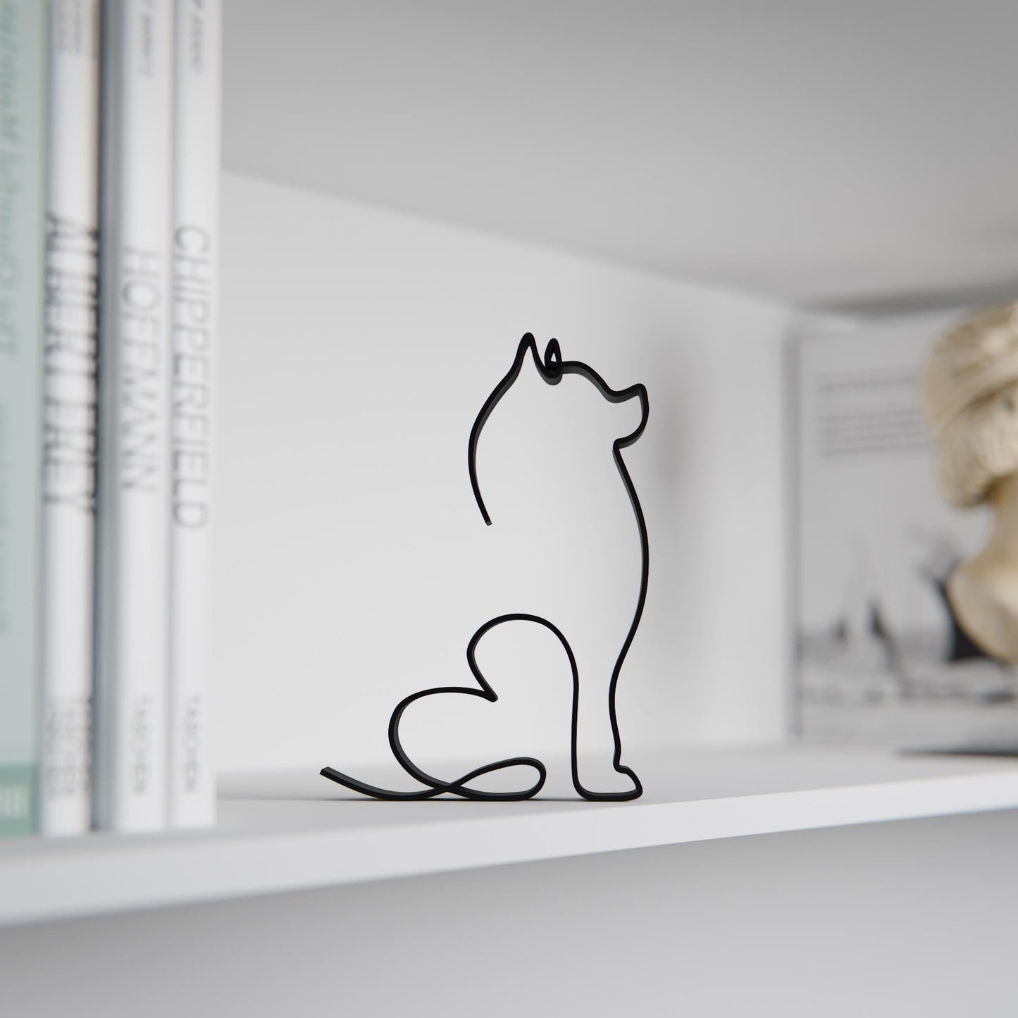 Anatolian Gift BoxPomeranian Dog 12 - Line Art Figure