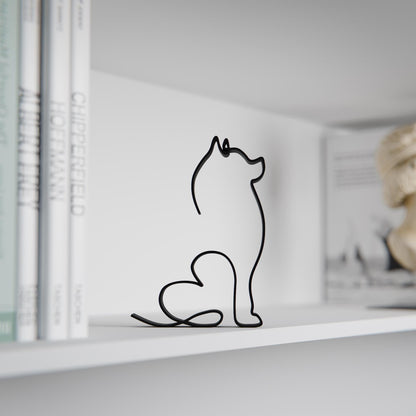 Anatolian Gift BoxPomeranian Dog 12 - Line Art Figure