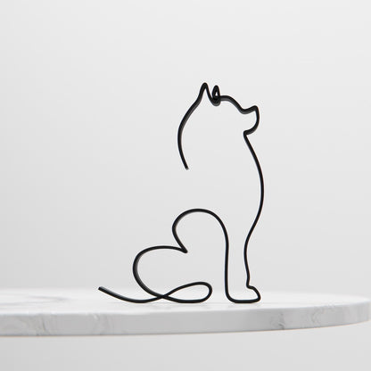 Anatolian Gift BoxPomeranian Dog 12 - Line Art Figure