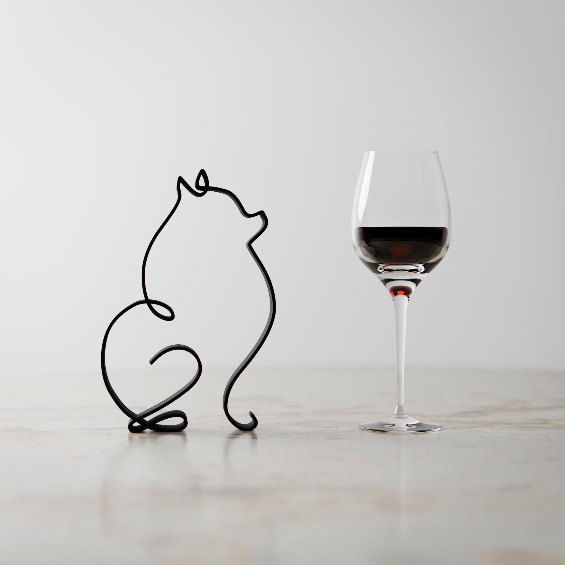 Anatolian Gift BoxPomeranian Dog 78 - Line Art Figure