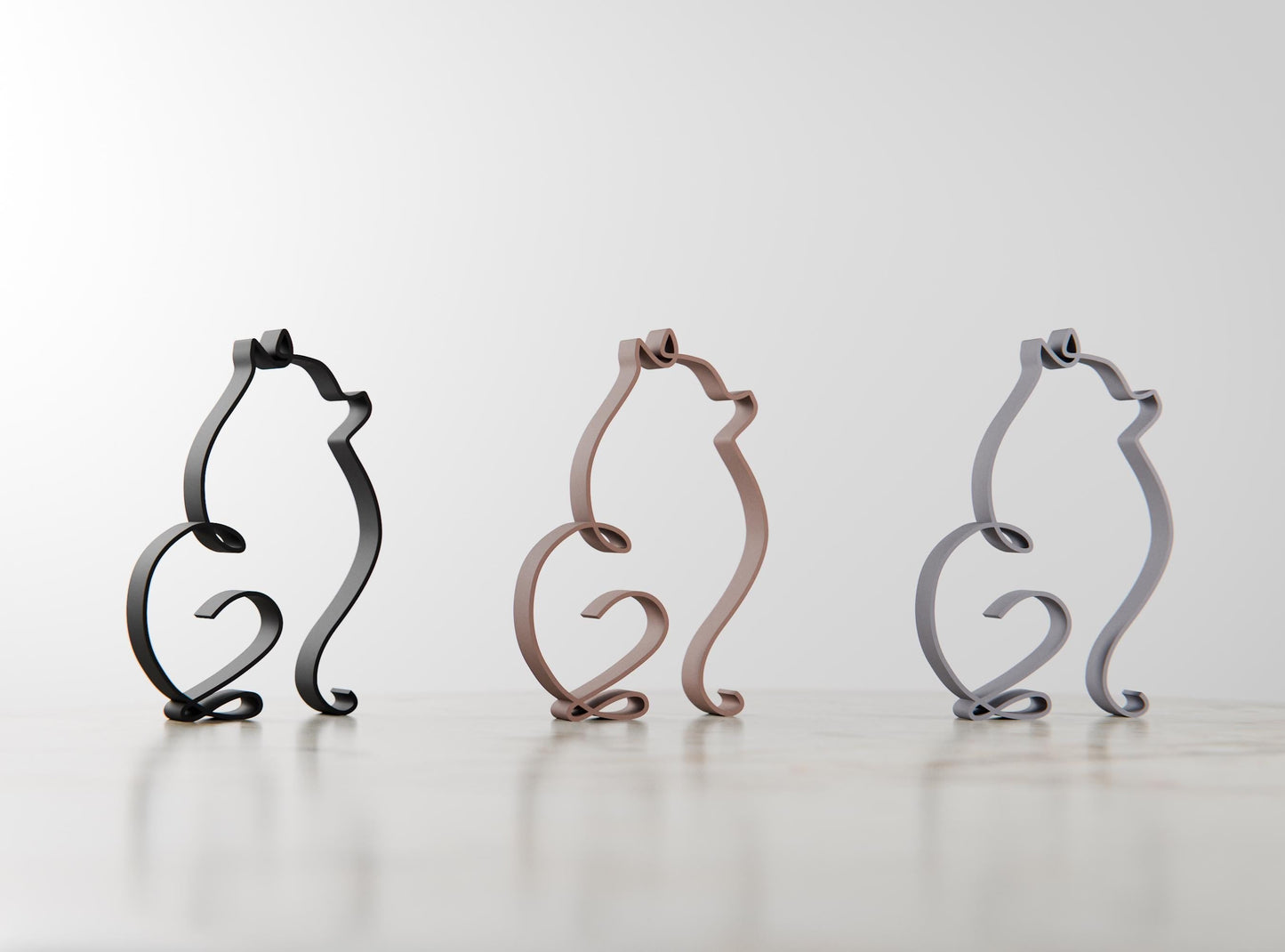 Anatolian Gift BoxPomeranian Dog 78 - Line Art Figure