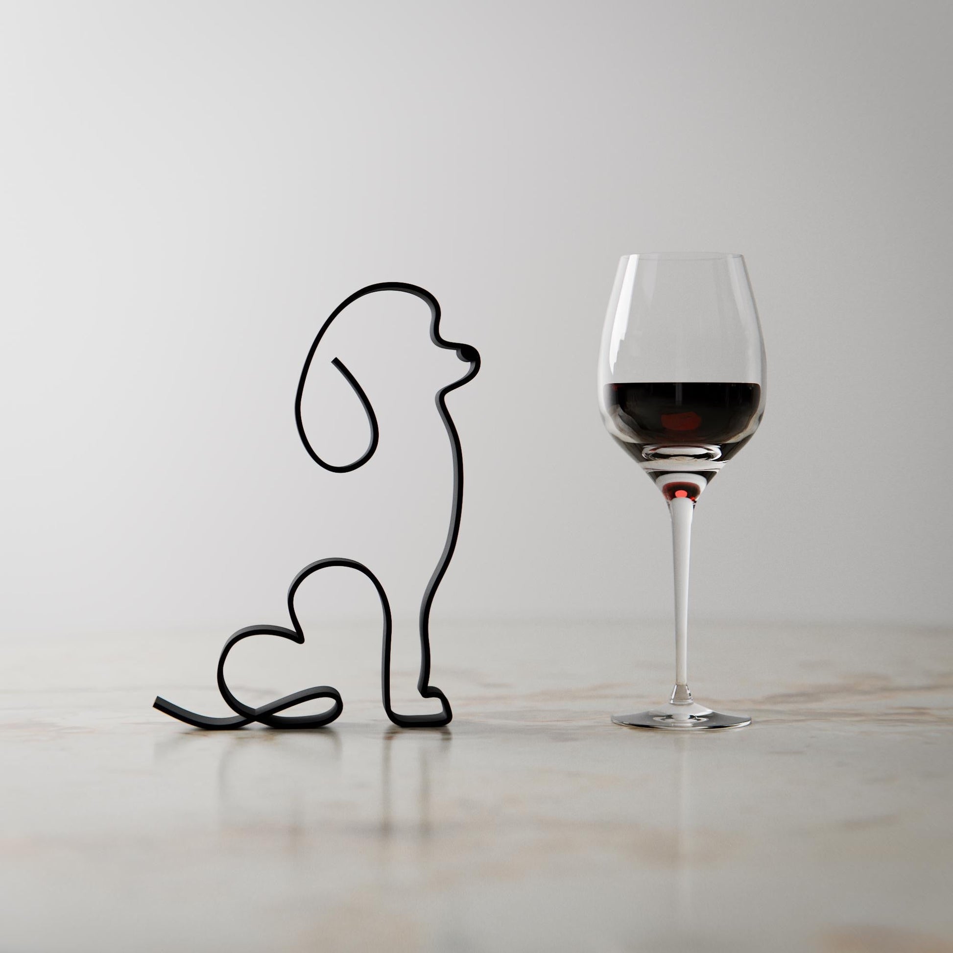 Anatolian Gift BoxPoodle Dog 01 - Line Art Figure