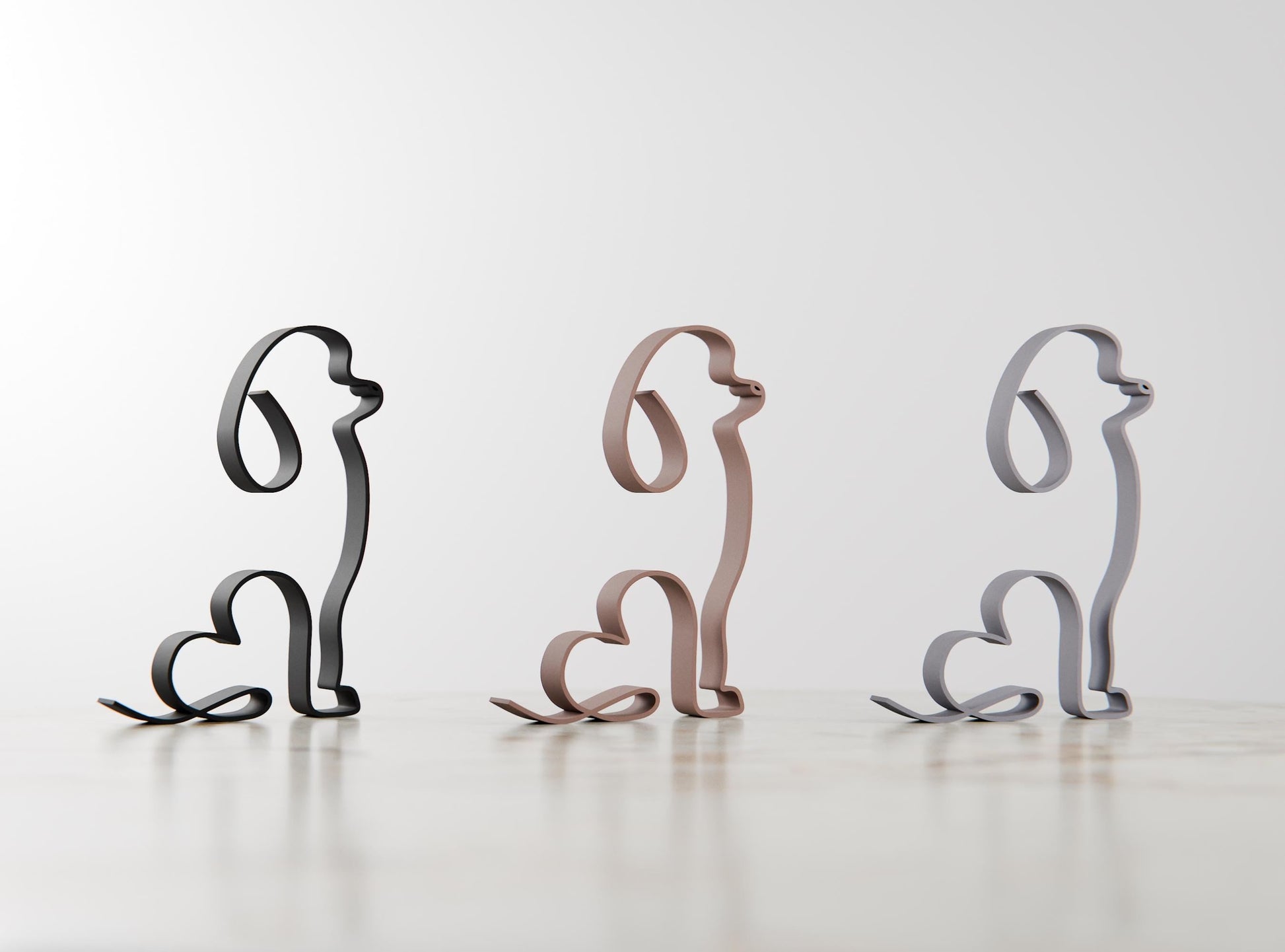 Anatolian Gift BoxPoodle Dog 01 - Line Art Figure