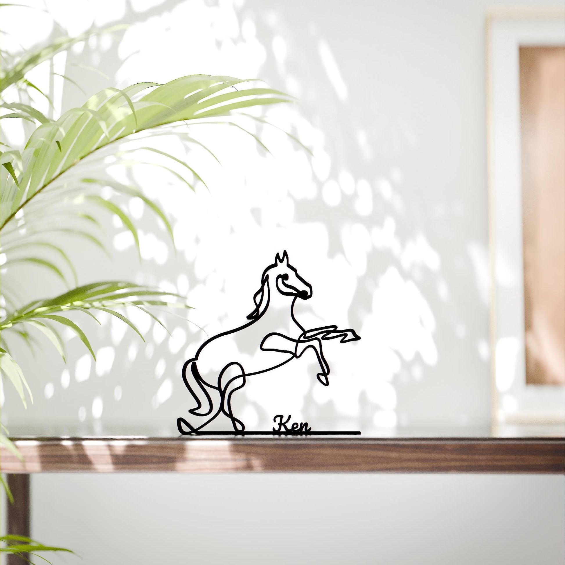 Anatolian Gift BoxPrancing Horse - Customized Line Art Figure