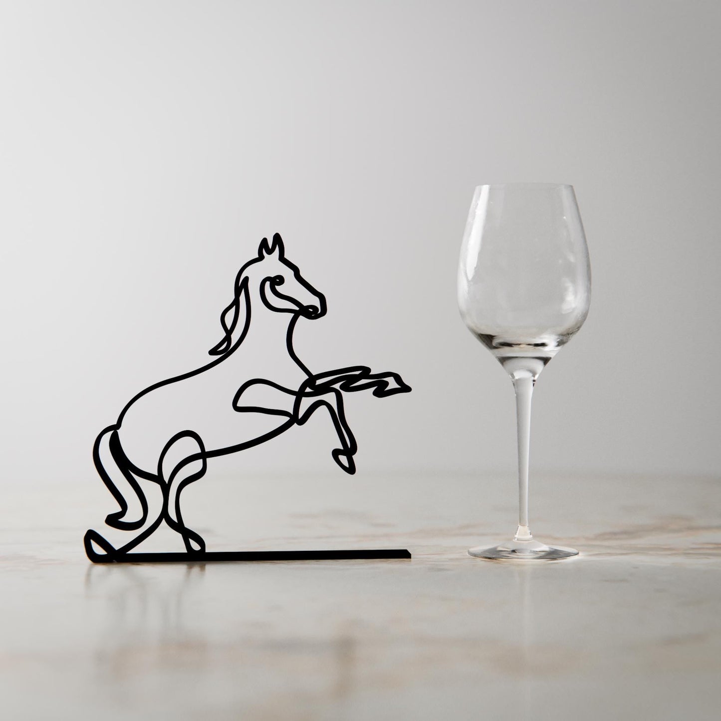 Anatolian Gift BoxPrancing Horse - Customized Line Art Figure