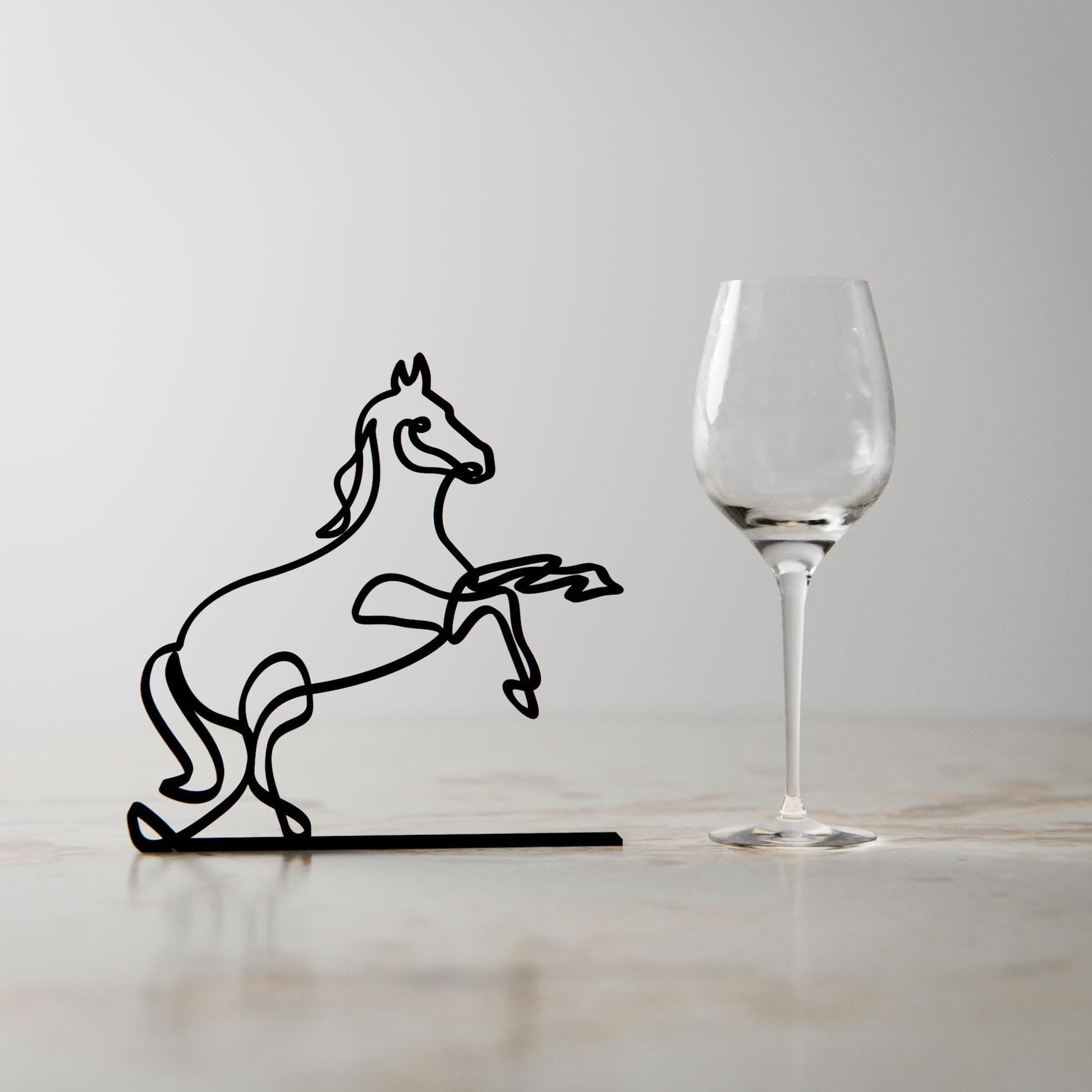 Anatolian Gift BoxPrancing Horse - Customized Line Art Figure