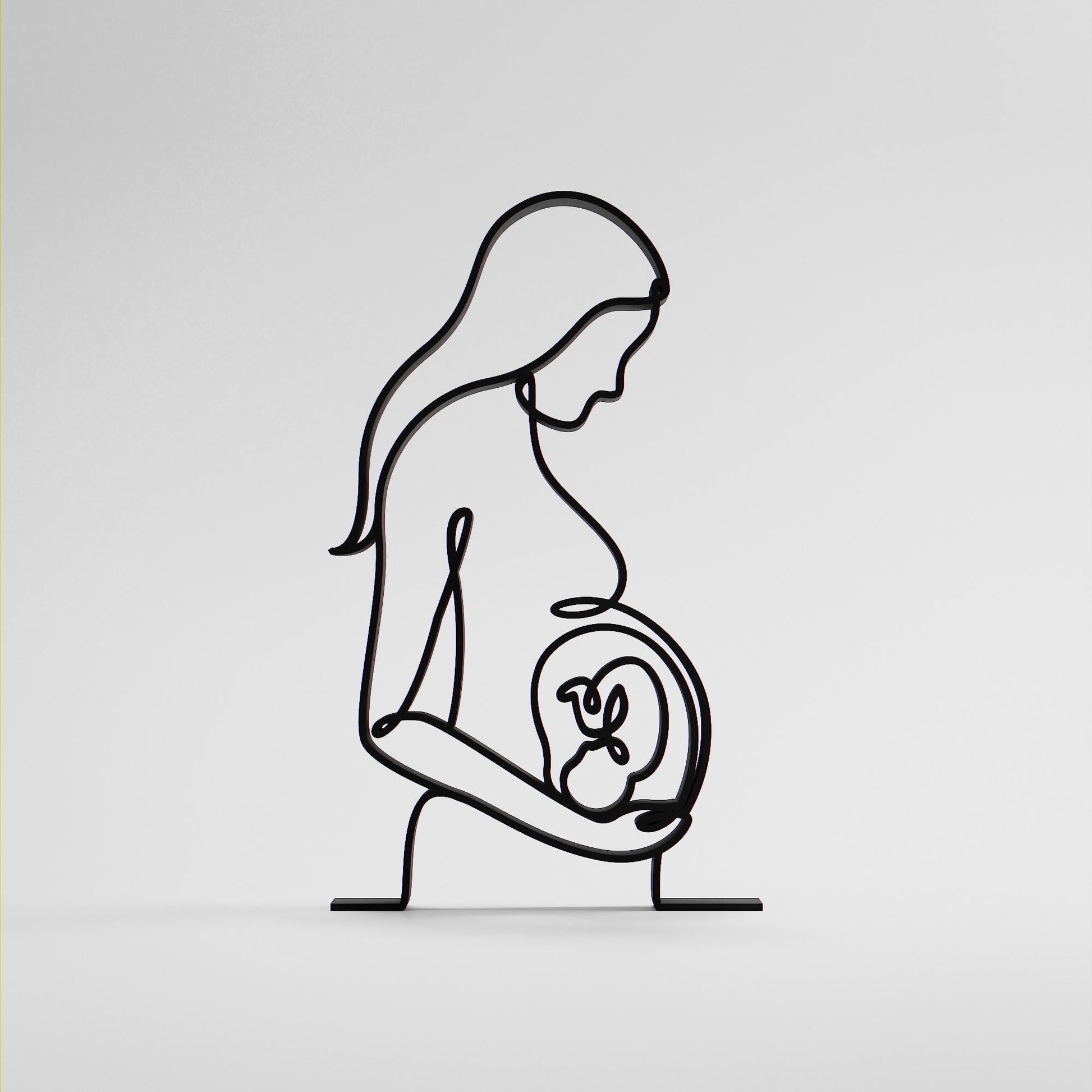 Anatolian Gift BoxPregnant Mom - Customized Line Art Figure