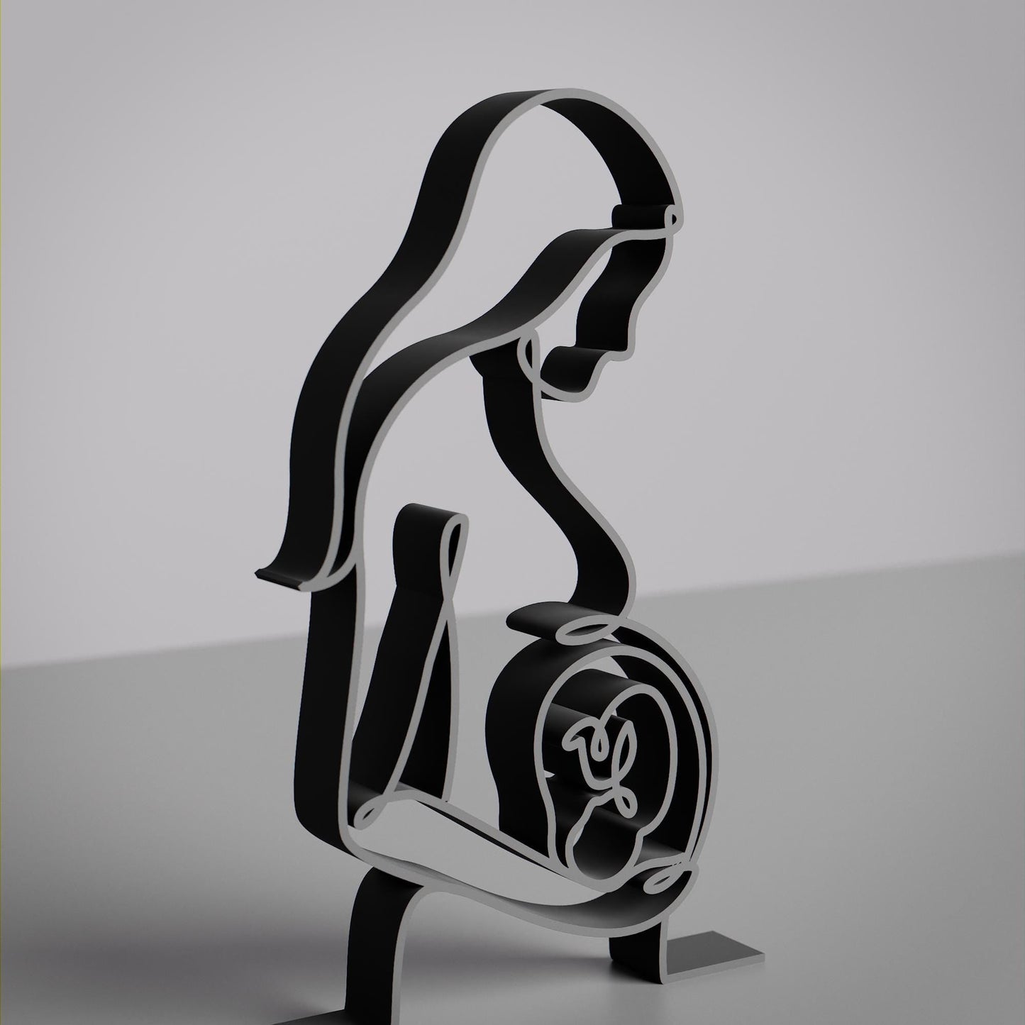 Anatolian Gift BoxPregnant Mom - Customized Line Art Figure
