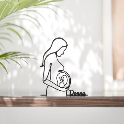 Anatolian Gift BoxPregnant Mom - Customized Line Art Figure