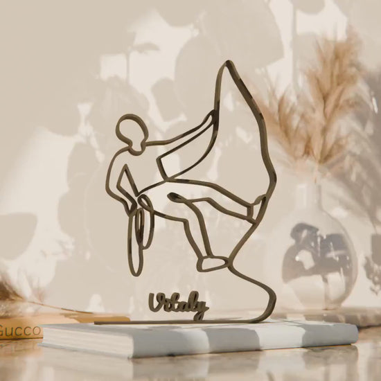 Climber - Customized Line Art Figure