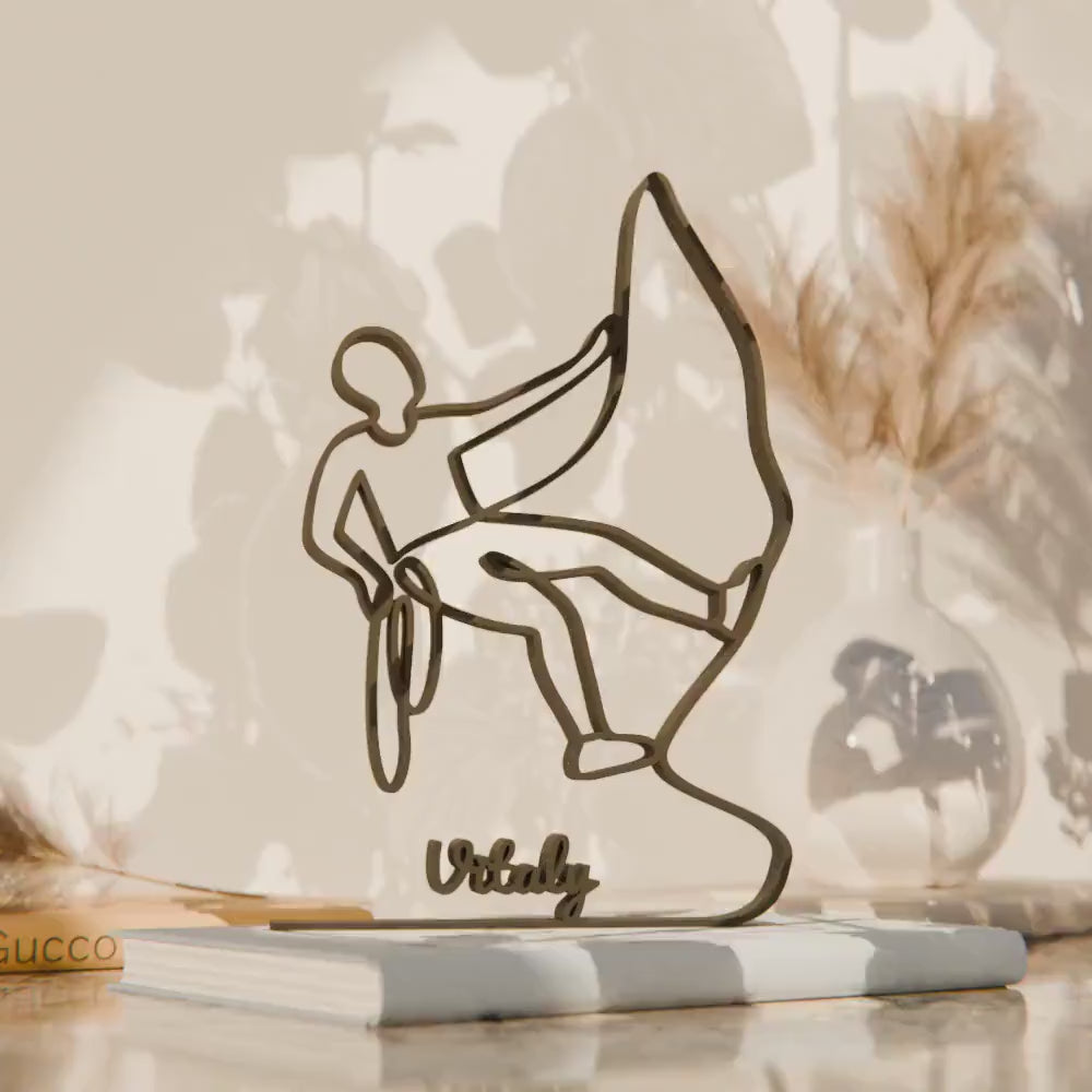 Climber - Customized Line Art Figure