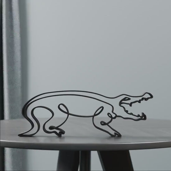 Crocodile - Line Art Figure