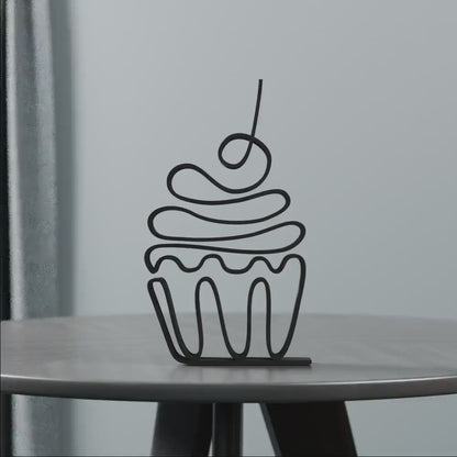 Cupcake - Customized Line Art Figure
