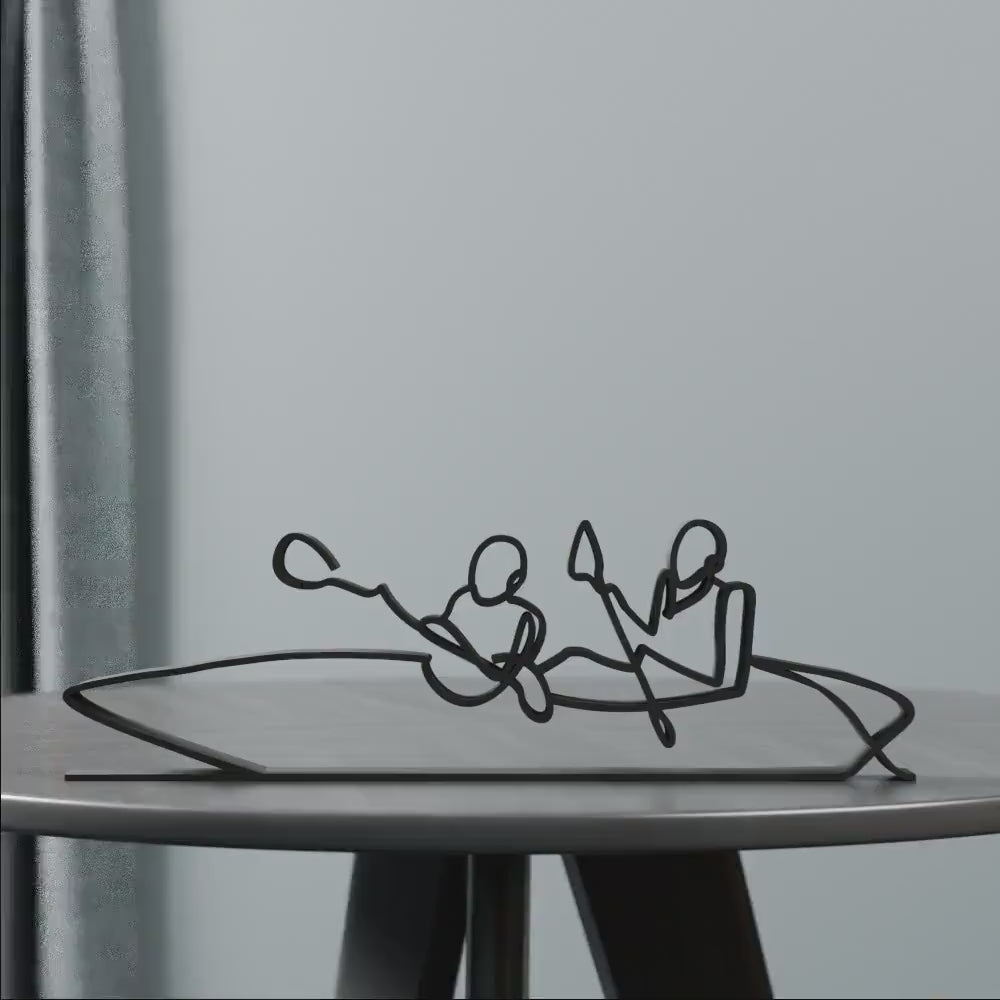 Rowers/Rowing - Customized Line Art Figure