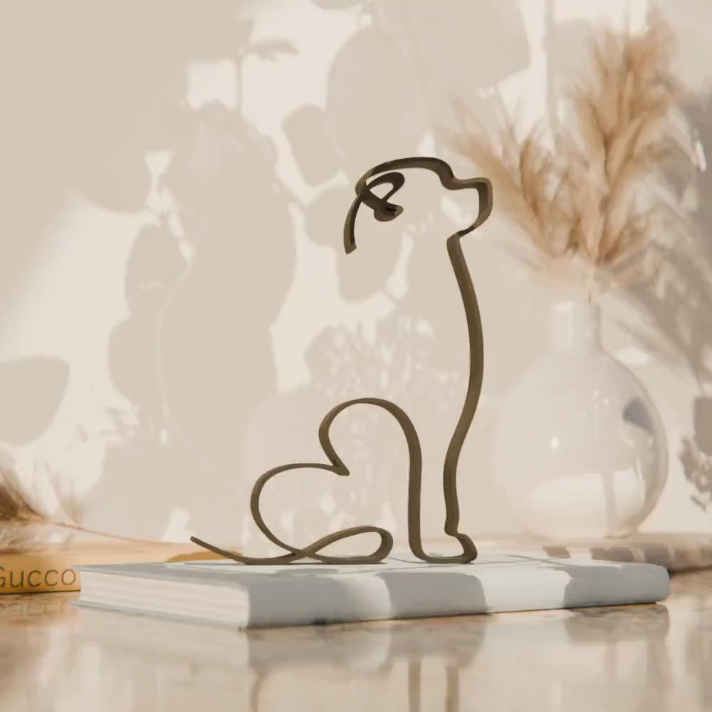 Rottweiler Dog 16 - Line Art Figure