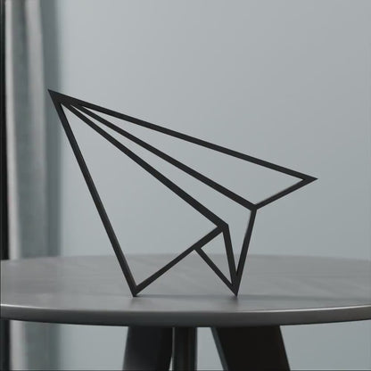 Origami Plane - Line Art Figure
