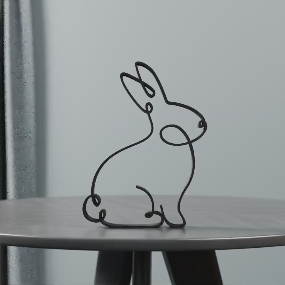 Rabbit - Line Art Figure