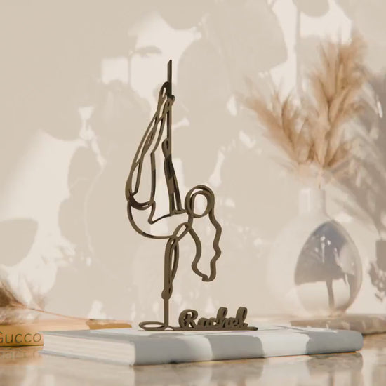 Pole Dancer - Customized Line Art Figure