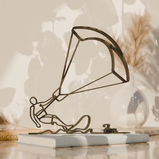 Kite Surfer - Customized Line Art Figure