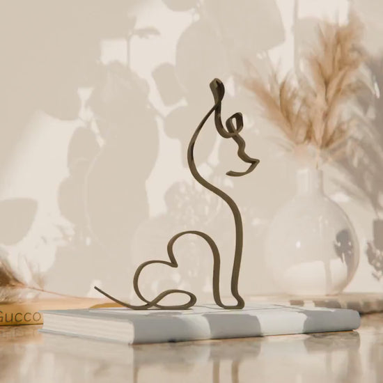 Chinese Crested Dog 07 - Line Art Figure