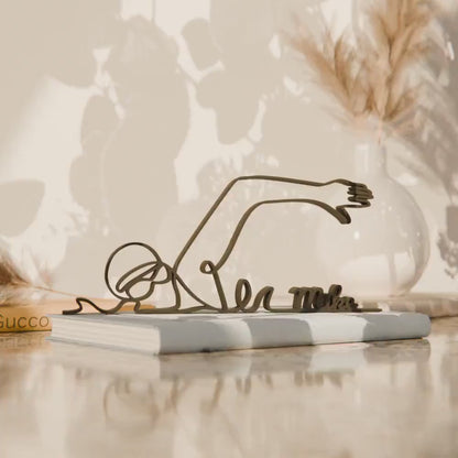 Swimmer 02 - Customized Line Art Figure