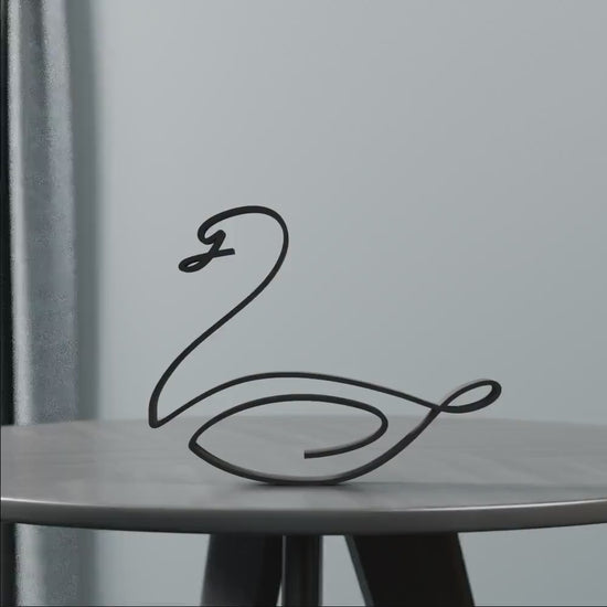 Swan - Line Art Figure