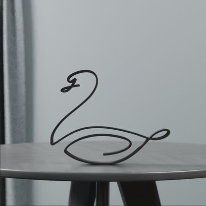 Swan - Line Art Figure