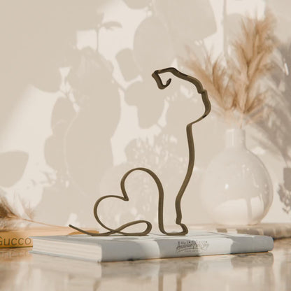 Bulldog Dog 08 - Line Art Figure