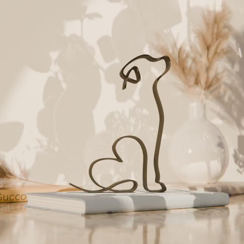 Retriever Dog 02 - Line Art Figure