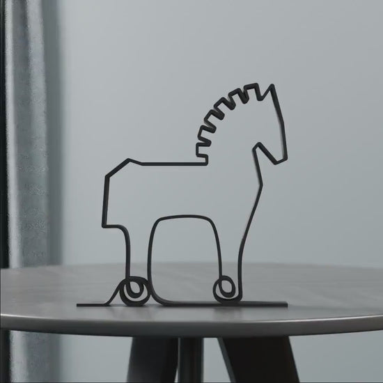 Trojan Horse of Troy - Customized Line Art Figure