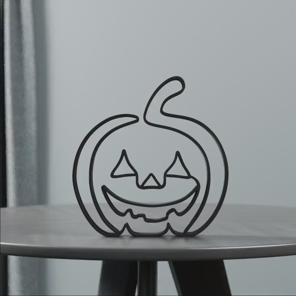 Halloween Pumpkin - Customized Line Art Figure