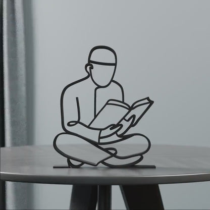 Muslim Man - Customized Line Art Figure