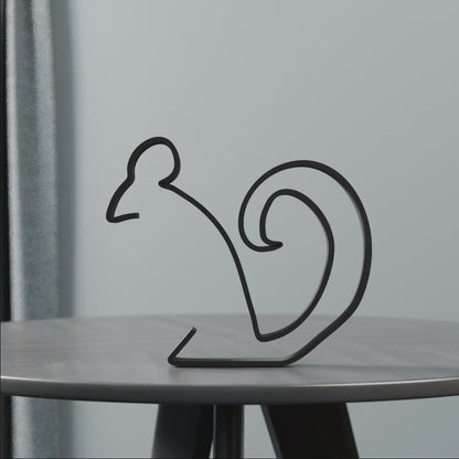 Picasso's Squirrel - Line Art Figure
