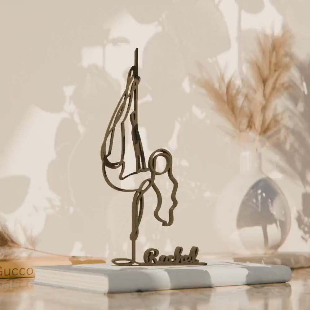 Pole Dancer - Customized Line Art Figure