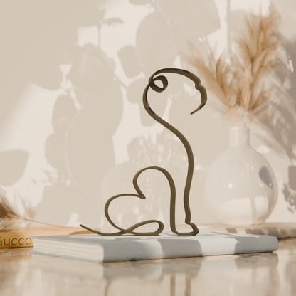 Pug Dog 27 - Line Art Figure