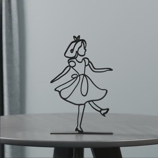 Alice - Customized Line Art Figure