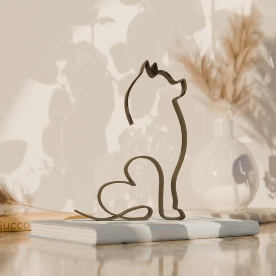 Pomeranian Dog 12 - Line Art Figure