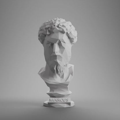 Marcus Aurelius - Low Poly Bust
