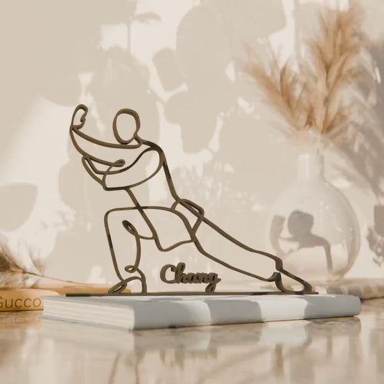 Tai Chi Practitioner - Customized Line Art Figure