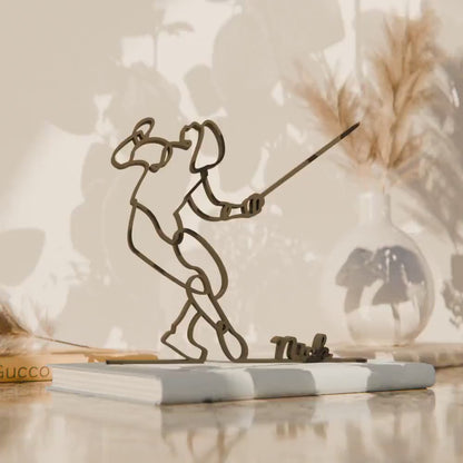 Fencer - Customized Line Art Figure