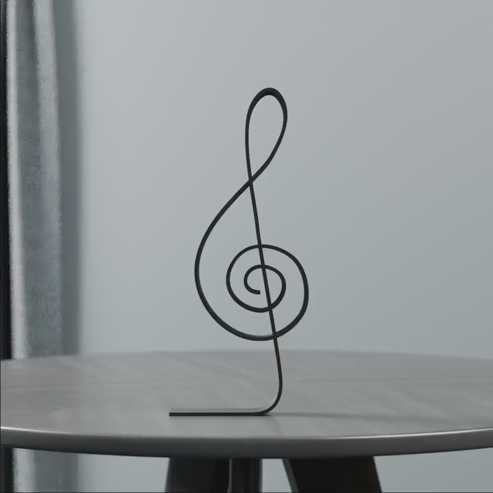Treble Clef - Customized Line Art Figure