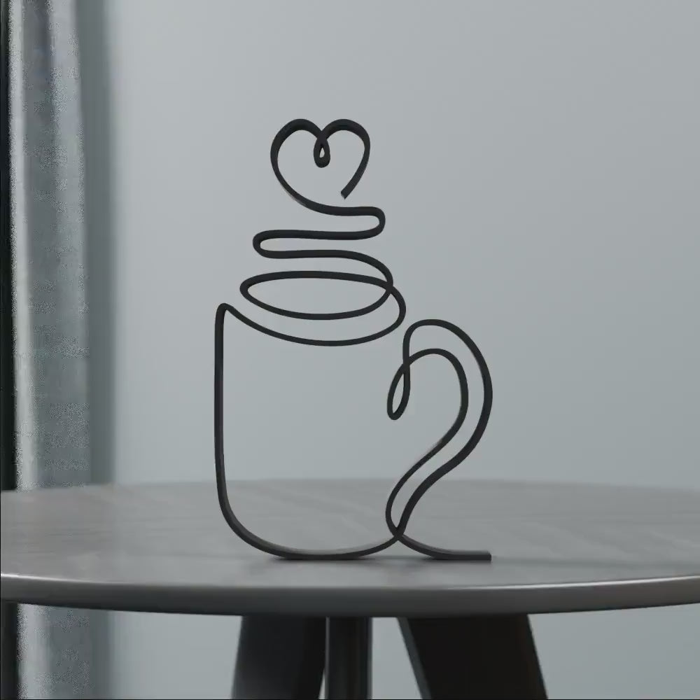 Coffee Mug - Customized Line Art Figure