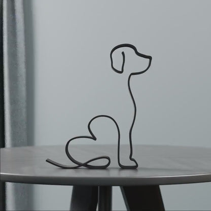 Harrier Dog 14 - Line Art Figure