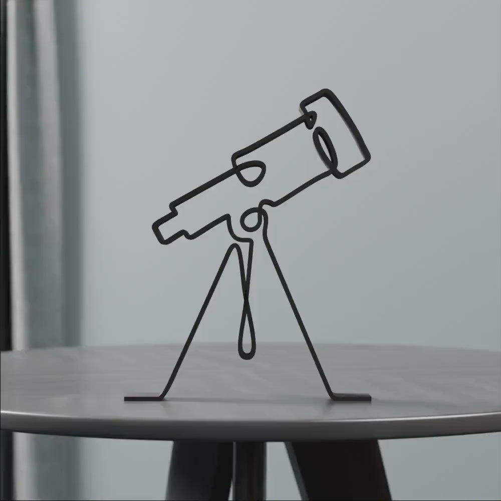 Telescope - Customized Line Art Figure