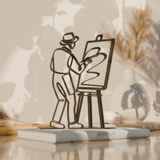 Painter - Customized Line Art Figure