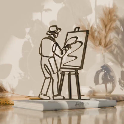 Painter - Customized Line Art Figure