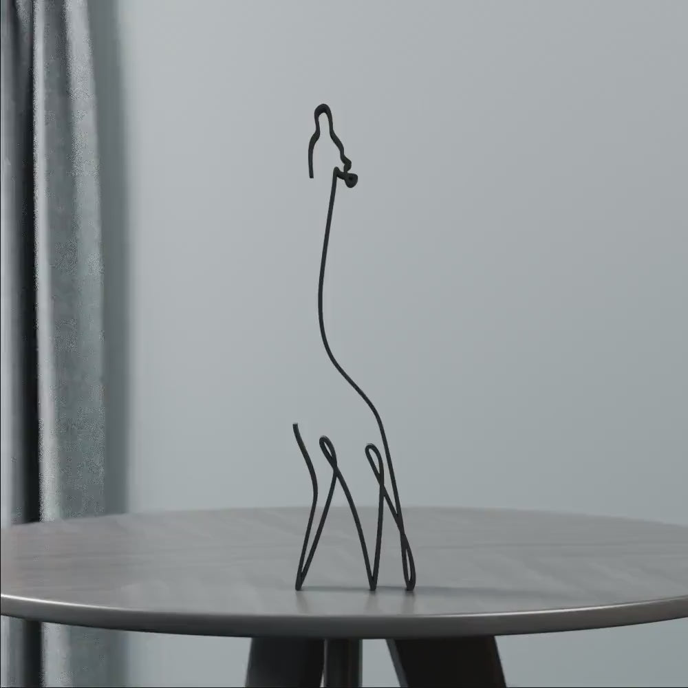 Giraffe - Line Art Figure