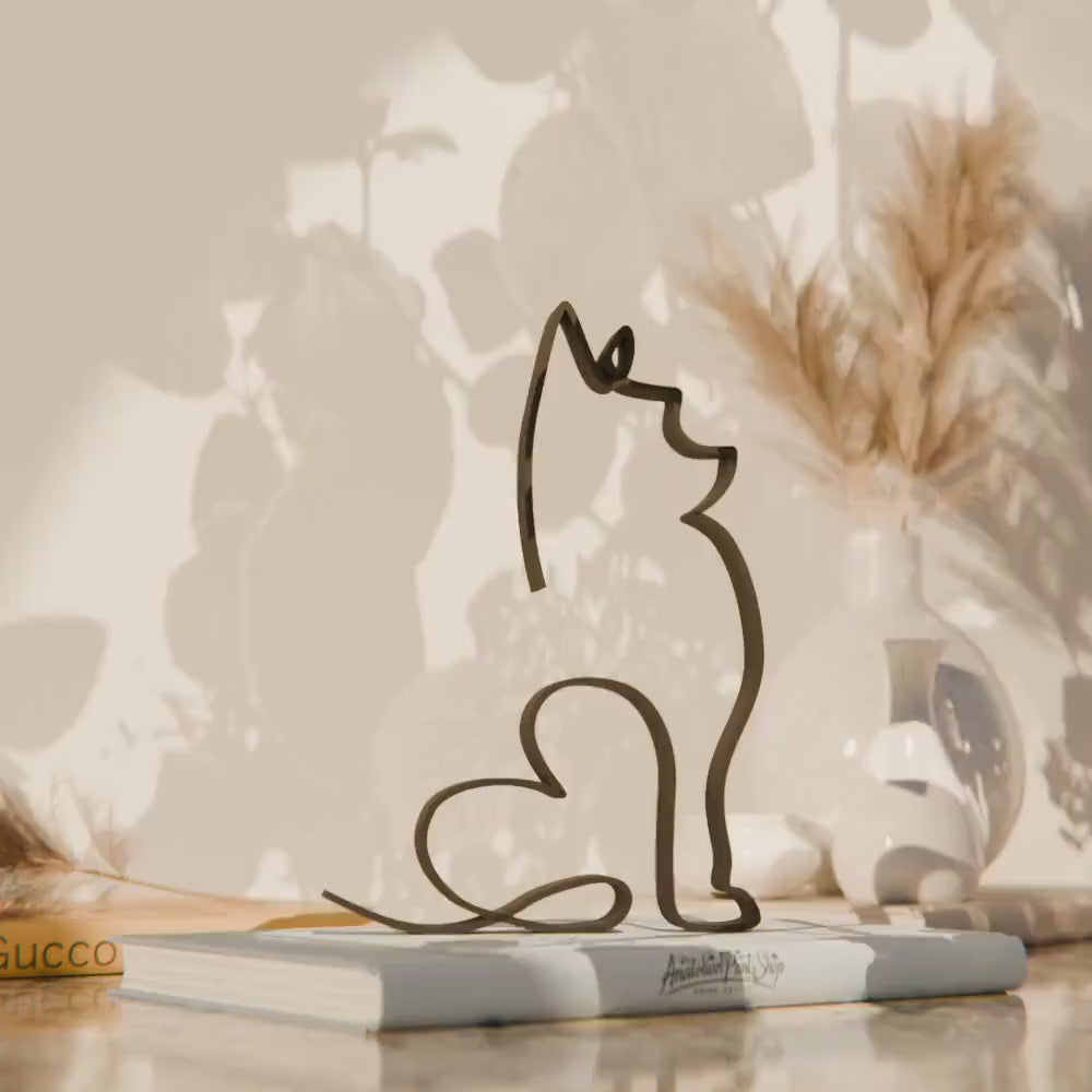 Yorkshire Terrier Dog 09 - Line Art Figure