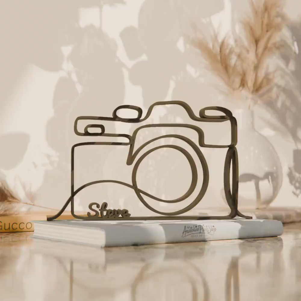 Camera - Customized Line Art Figure